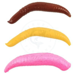 Berkley Vermi di plastica Nightcrawler Gulp Alive Fling Pinched Crawler 30 mm Avena
