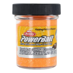 Berkley Pasta da pesca Crustacea Fluorescent Glitter Trout Bait Crustacean Natural Arancia 50g