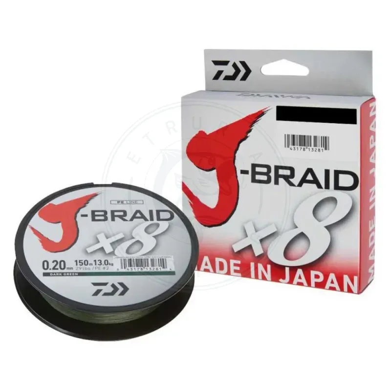 Daiwa Lenza intrecciata J-Braid 8 300 m