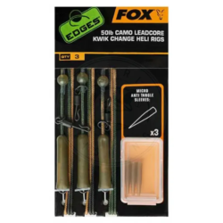 Fox international Linea Montata Edges Camo Leadcore Kwik Change Heli Rigs