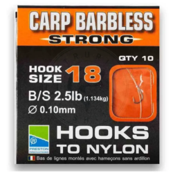 Preston innovations Ami montati Carp Barbless Strong