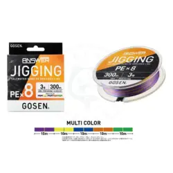 Gosen Answer Jigging PE X8 Multicolor