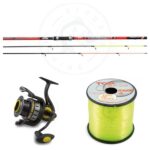 COMBO BEACH LEDGERING FISHING FERRARI PRO BEACH LEDGER + LINEAEFFE BEACH KING 6000 + 1200MT FILO OMAGGIO