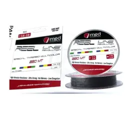 Med Fishing Reel line Revolution -Tapered Monofilament Multicolor